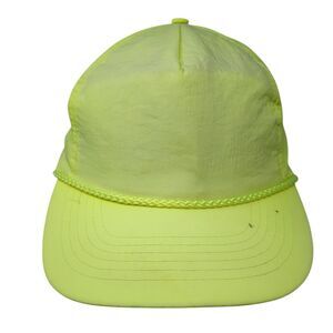 Gold Medal Snapback Rope Hat Green One Size Adjustable Solid Blank